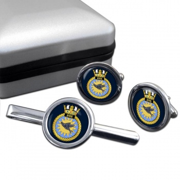 898 Naval Air Squadron (Royal Navy) Round Cufflink and Tie Clip Set