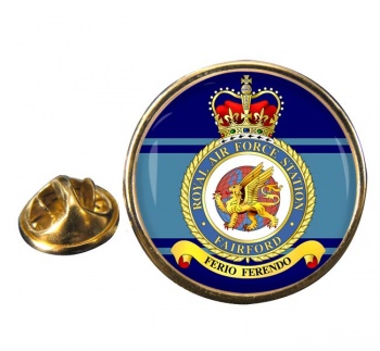 RAF Station FairRAF Station Ford Round Pin Badge