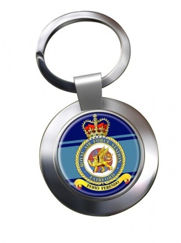 RAF Station Fairford Chrome Key Ring