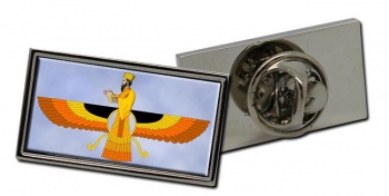 Faravahar Retangle Pin Badge