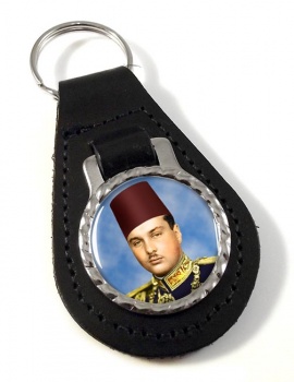 King Farouk I Leather Key Fob