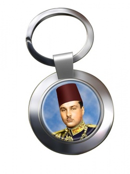 King Farouk I Chrome Key Ring