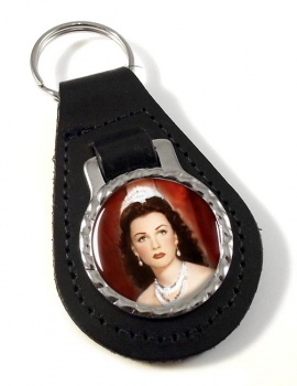 Fawzia of Egypt Leather Key Fob