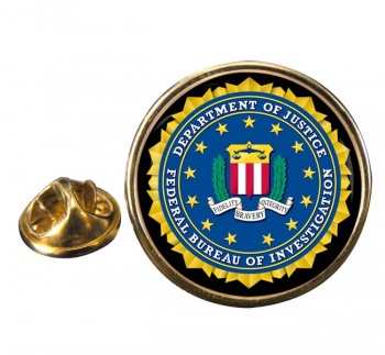 FBI Round Pin Badge
