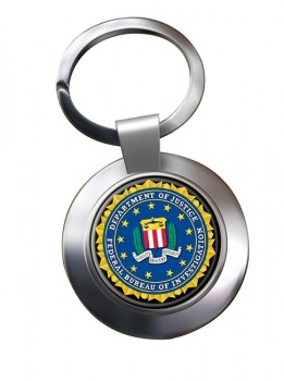 FBI Chrome Key Ring
