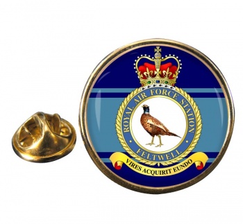 RAF Station Feltwell Round Pin Badge