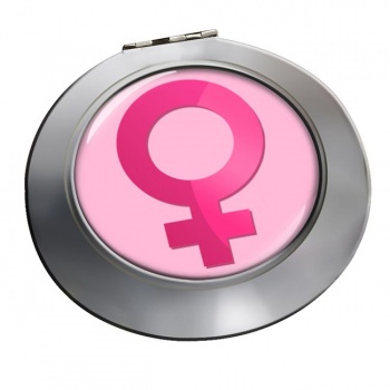 Venus Female Symbol Chrome Mirror