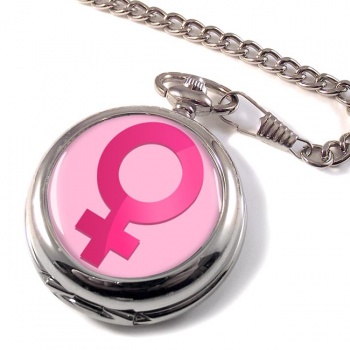 Venus Female Symbol Pocket Watch