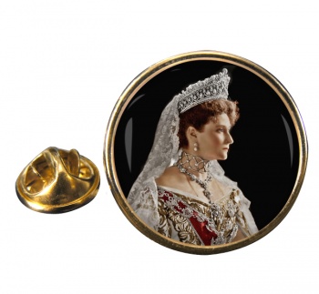 Alexandra Feodorovna Round Pin Badge