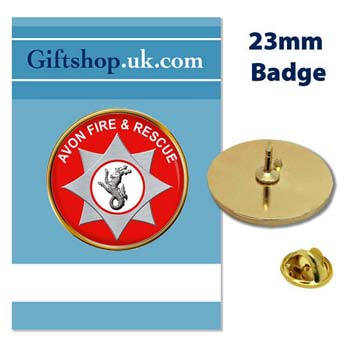 UK Gift Shop Avon Fire and Rescue Service Pin Badge