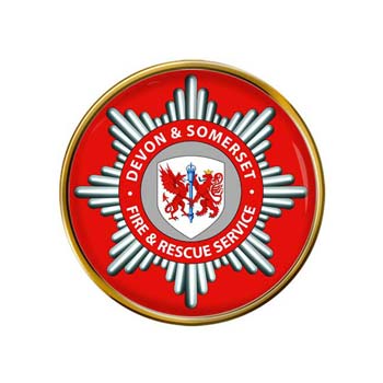 Devon County Pin UK Gift Shop Devon and Somerset Fire and Rescue Service Pin Badge