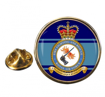 Fire Fighting and Rescue Service (Royal Air Force) Round Pin Badge