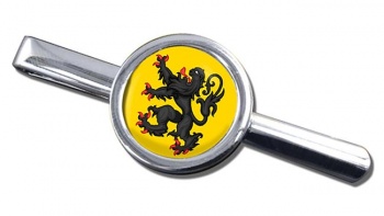 Vlaanderen Flandre (Belgium) Round Tie Clip