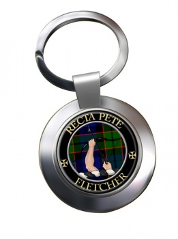 Fletcher of Dunans Scottish Clan Chrome Key Ring