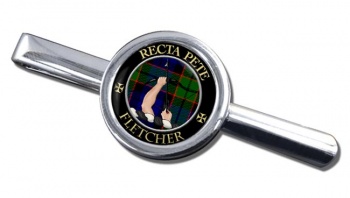 Fletcher of Dunans Scottish Clan Round Tie Clip