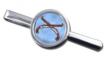 Flintlock Pistols Round Tie Clip