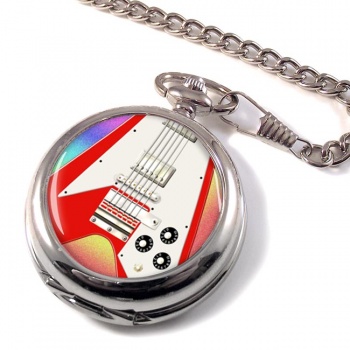 Flying V Guitar Pocket Watch