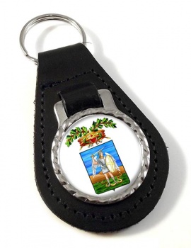 Provincia di Foggia Leather Key Fob