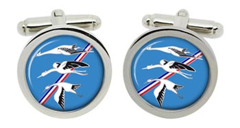 Escadron de Chasse 01-002 ''Cigognes'' (French Air Force) Cufflinks in Box