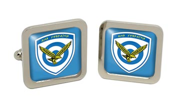 Hellenic Air Force (Greece) Square Cufflinks in Box