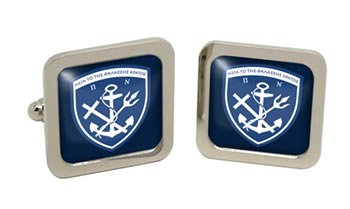 Hellenic Navy (Greece) Square Cufflinks in Box