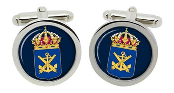 Svenska marinens (Swedish Navy) Cufflinks in Box