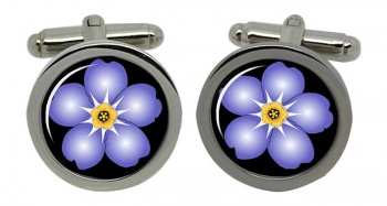 Forget-me-not Round Cufflinks