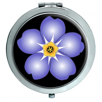 Forget-me-not Chrome Mirror