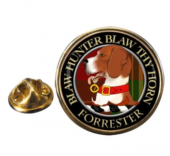 Forrester Scottish Clan Round Pin Badge