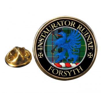 Forsyth Scottish Clan Round Pin Badge