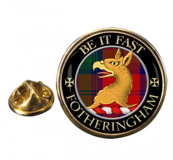 Fotheringham Scottish Clan Round Pin Badge