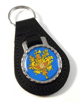 France (Crest) Leather Key Fob