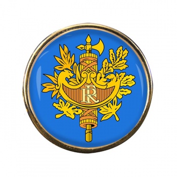 France (Crest) Round Pin Badge