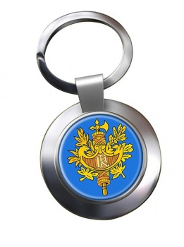 France (Crest) Metal Key Ring