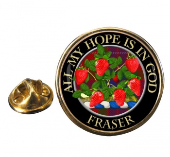 Fraser Scottish Clan Round Pin Badge