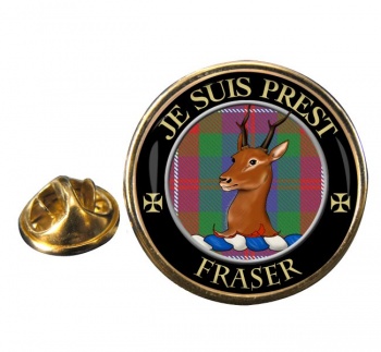 Fraser of Lovat Scottish Clan Round Pin Badge