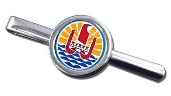 Polynesie francaise (French Polynesia) Round Tie Clip