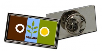 Fresno CA Flag Pin Badge