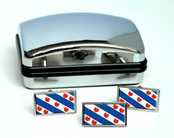 Friesland (Netherlands) Flag Cufflink and Tie Pin Set