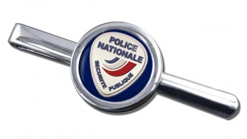 Police nationale Round Tie Clip