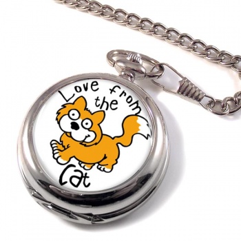 Love from the cat Pocket Watch