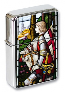 Sir Galahad - Stain Glass Flip Top Lighter
