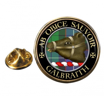 Galbraith Scottish Clan Round Pin Badge