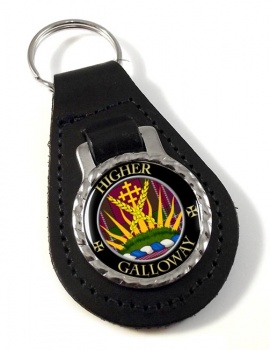 Galloway Scottish Clan Leather Key Fob