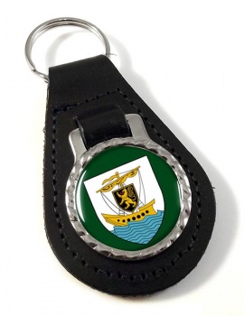 Galway City (Ireland) Leather Key Fob