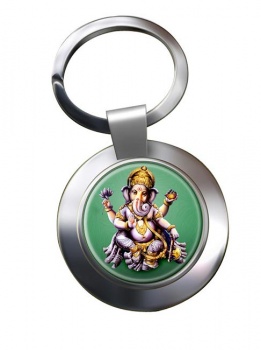 Ganesh Chrome Key Ring