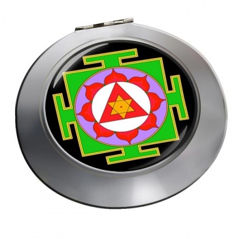 Ganesha Yantra Chrome Mirror