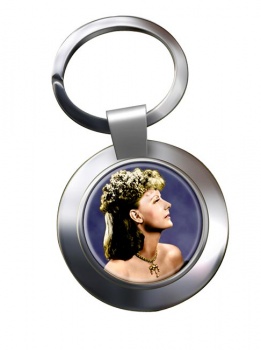 Greta Garbo Chrome Key Ring