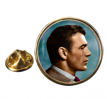 Gary Cooper Round Pin Badge