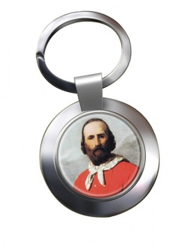 Giuseppe Garibaldi Chrome Key Ring